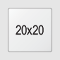 20x20cm Kvadrat 20x20cm Kvadrat