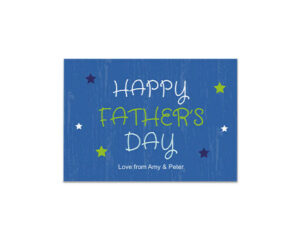 Blue Stars-Panorama-Grußkarte