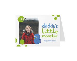 Little Monster-Eine gefaltete Panorama-Grußkarte