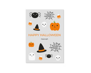 Happy Halloween-Porträt-Grußkarte