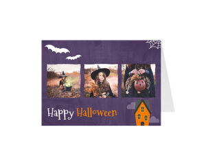 Happy Halloween-Panorama-Grußkarte