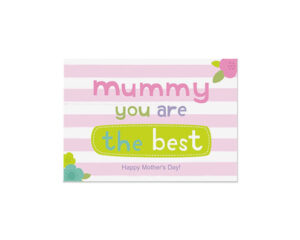 Pink Stripes-Panorama-Grußkarte