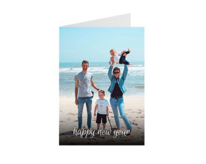 Happy New Year-Porträt-Grußkarte