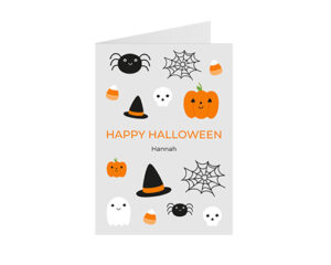 Happy Halloween-Porträtkarte