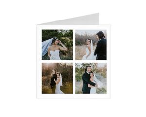 Simple Collage-Quadratische Klappkarte
