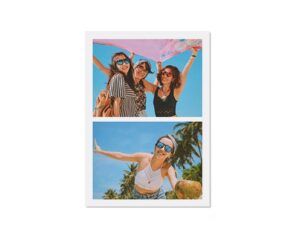 Simple Collage-Porträtkarte