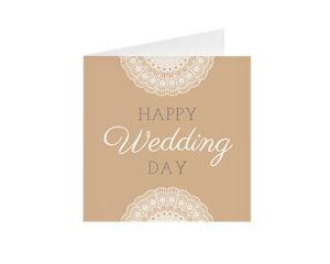Lace Wedding-Quadratische Klappkarte